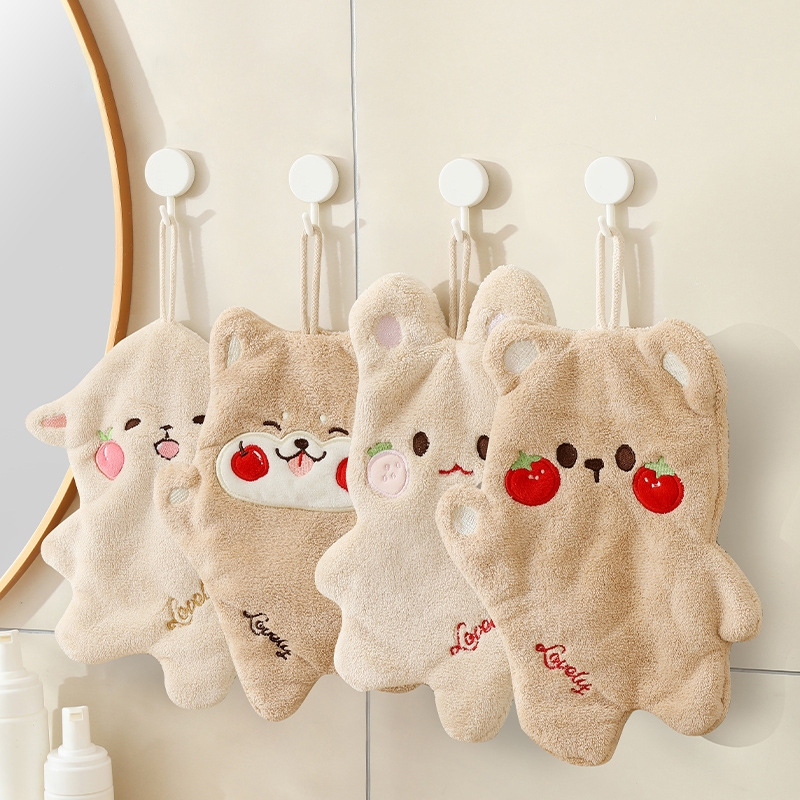 Khăn tay vịt dễ thương, thấm nước, mềm mại, trang trí nội thất, dùng hàng ngày