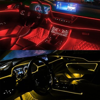 Đèn neon xe hơi SEAMETAL LED RGB không dây trang trí nội thất điều khiển bằng APP