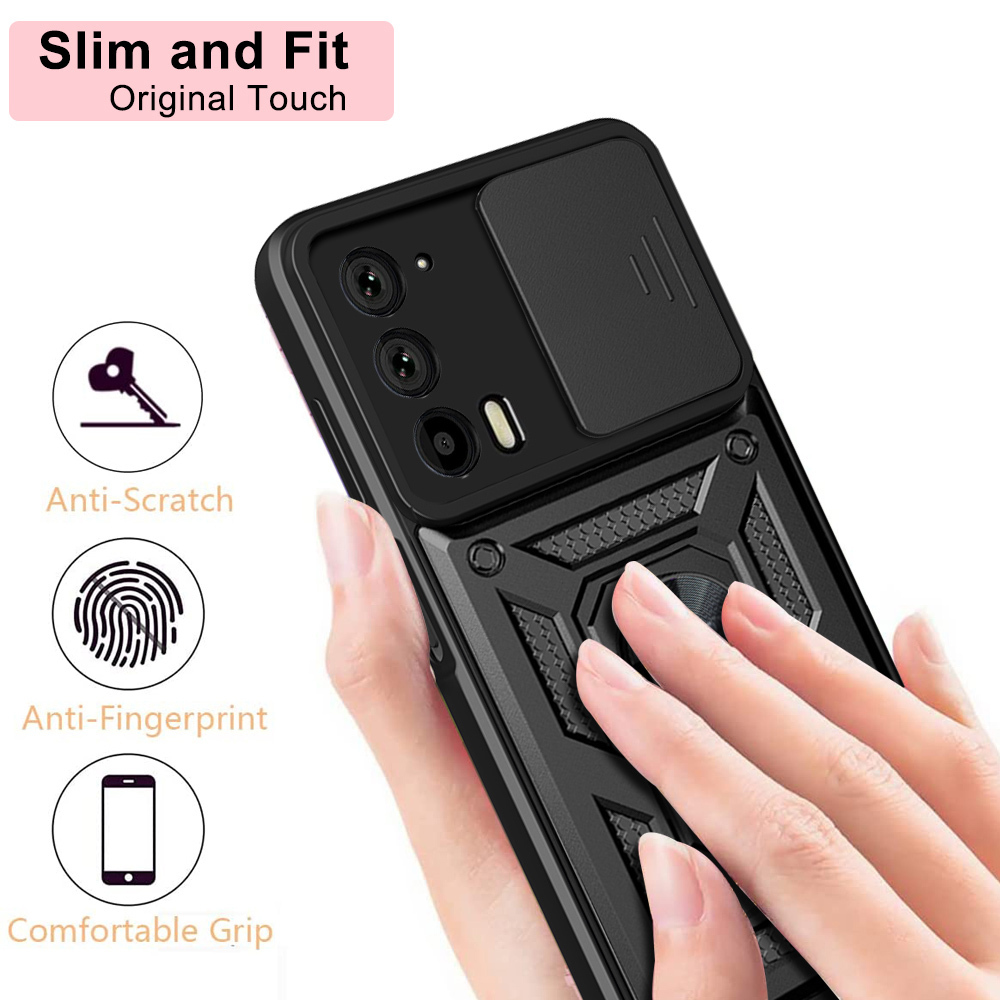 Ốp điện thoại chống sốc bảo vệ ống kính Motorola MOTO Edge 20 30 40 50 S50 60 2023 Fusion Pro Plus Neo Ultra 4G 5G Vỏ Fusion Lite Vỏ giữ nhẫn từ tính