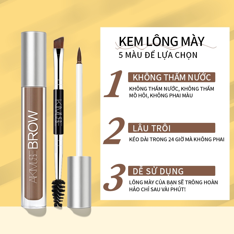 Ảnh Gel kẻ lông mày KIMUSE chống nước lâu phai 5 màu sắc tùy chọn 1