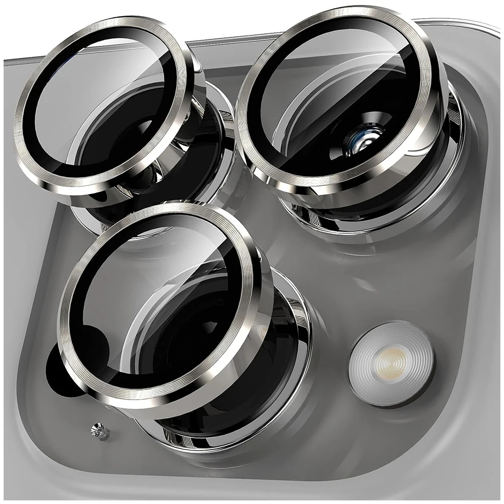 2 / 3 Chiếc Cho iPhone 16 15 Pro Max Bảo Vệ Camera Kim Loại Ống Kính Vòng Kính Cho iPhone 14 15 Plus 15Pro Max 15 Pro Ống Kính Kính Kính Bao