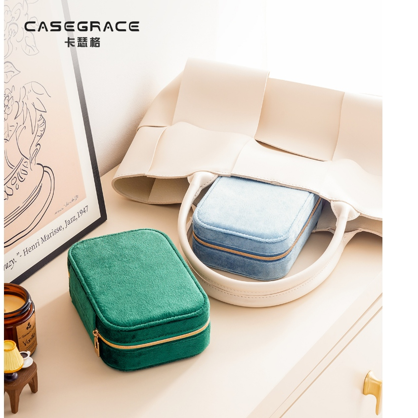 Casegrace Hộp Đựng Trang Sức Bằng Nhung Sang Trọng