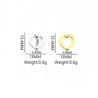 Bộ 40 Hạt Xỏ Lỗ Trái Tim Hai Lỗ Dùng Làm Trang Sức diy