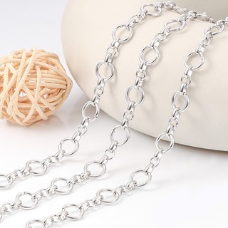 Dây Xích Tròn Bằng Thép Không Gỉ Làm Trang Sức Thủ Công Chống Thấm Nước