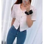 SUXI Áo Khoác Blazer Ngắn Tay Dáng Ôm Kiểu Vintage Thời Trang Mùa Hè Cho Nữ