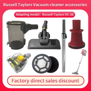 Tương thích với Russell Taylors VC-20 Phụ kiện máy hút bụi Bàn chải sàn Cốc bụi lốc xoáy Bộ lọc HEPA Bàn chải chăn ga gối Thanh nối dài Ống kim loại