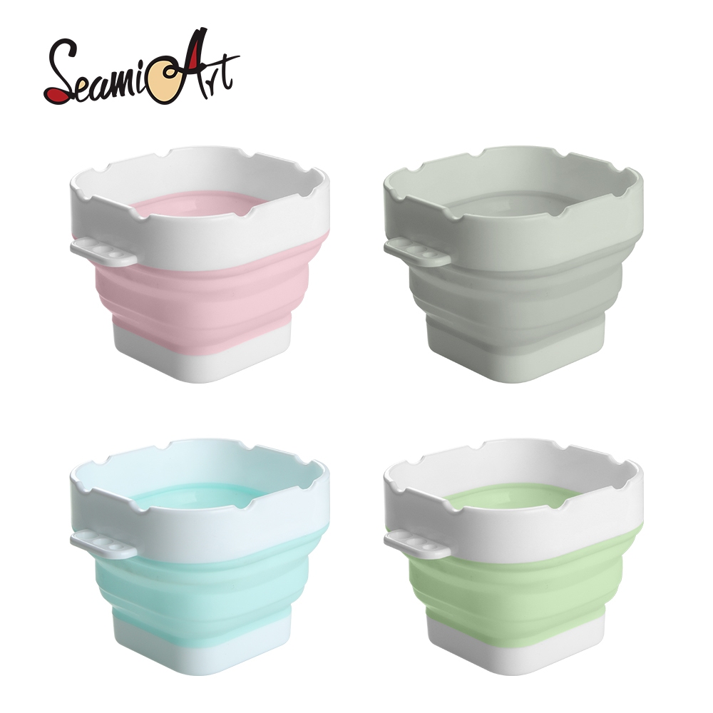 Ảnh Xô đựng màu nước SEAMIART mini có thể gấp gọn tiện dụng 1