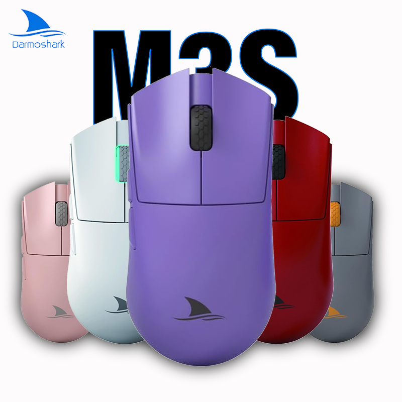 Darmoshark M3s Mini 2KHz Wireless Gaming Mouse,Tri-Mode Connectivity(2 ...