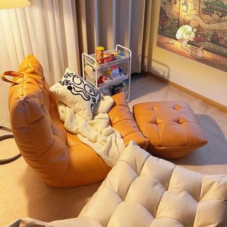 Ghế lười hạt xốp  tatami tựa lưng Ghế Sofa có thể nằm ngủ, Phù Hợp Cho PhòngKhách Ban Công Phòng Ngủ