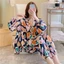 Bộ Đồ Ngủ Bằng Lụa cotton plus size Cho Nữ pizama dài