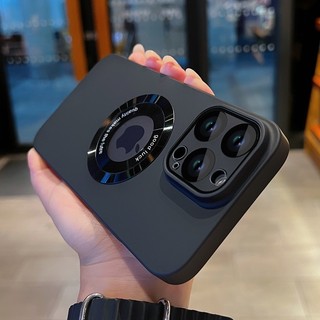 【Logo Lộ】Ốp Từ Tính iPhone 11 12 13 14 15 16 ProMax Siêu Mỏng Chống Sốc + Chống Vân Tay/Mồ Hôi