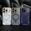 Mới!Ốp Điện Thoại Màu Nhám Từ Tính Chống Rơi Cho iphone 15promax m1 15 14 13 12 pro max 14 promax