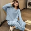 Bộ đồ ngủ vải lông cừu họa tiết hoạt hình dễ thương thời trang dành cho nữ