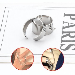 Vòng hàn mịn bằng thép không gỉ Phụ kiện vòng có thể điều chỉnh Vòng thời trang DIY Đồ trang trí phù hợp