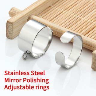 Vòng hàn mịn bằng thép không gỉ Phụ kiện vòng có thể điều chỉnh Vòng thời trang DIY Đồ trang trí phù hợp