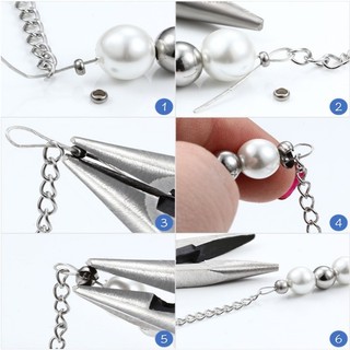 Thép không gỉ Lưỡi liềm Khóa Phụ Kiện Trang Sức DIY Khóa Cuối Thời Trang Cố Định Hình Bầu Dục Phụ Kiện Khóa