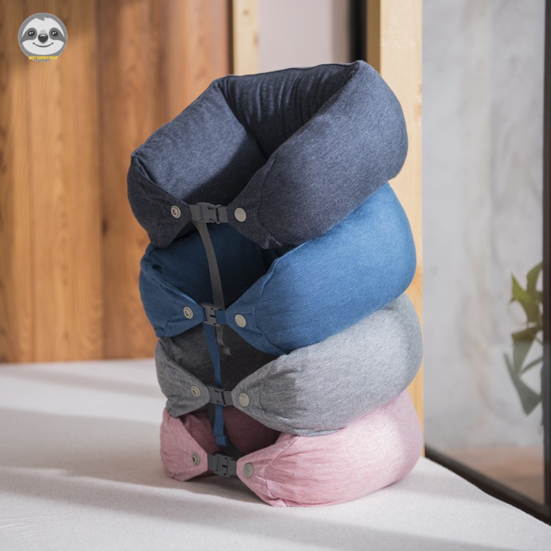 Phong Cách Nhật Bản muji style / Gối Cao Su Hình Chữ u / Gối Cổ Trọng Lượng Nhẹ / Gối Ngủ Trưa Đa Năng