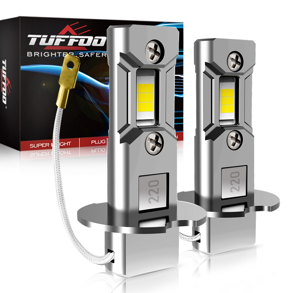 TUFFOO 2 Bóng Đèn H3 LED Sương Mù/Đèn gầm 6000K Trắng 3000K Vàng