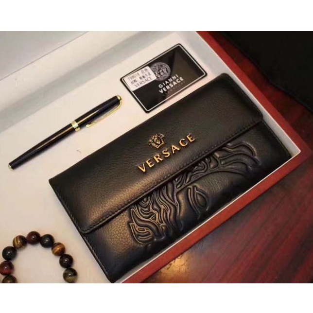 VERSACE Ví Da Thật 100% Chính Hãng Thời Trang Dành Cho Nam | Shopee ...