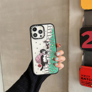 Dành Cho iPhone 17 16 15 14 Pro Max Giáng Sinh Mèo Nhỏ Đen Dành Cho iPhone 13 12 Pro Max Cứng PC Ốp điện thoại iPhone 15 Chống Sốc Cho iPhone 11 Ốp điện thoại Trong Suốt