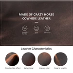 CONTACTS FAMILY Retro Da Thật Chính Hãng Dây Đeo Đồng Hồ Hộp Sắp Xếp 12 Khe Nam Dây Đeo Đồng Hồ Túi Bảo Quản Du Lịch Dây Đeo Đồng Hồ Cho Vòng Tay Apple — ảnh 8