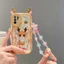 Ốp lưng Oppo Reno6 z 5G Vỏ Oppo Reno 6Z 5G Oppo Reno5 z Vỏ điện thoại silicon mềm viền kem dễ thương có mắt lập thể EDNY