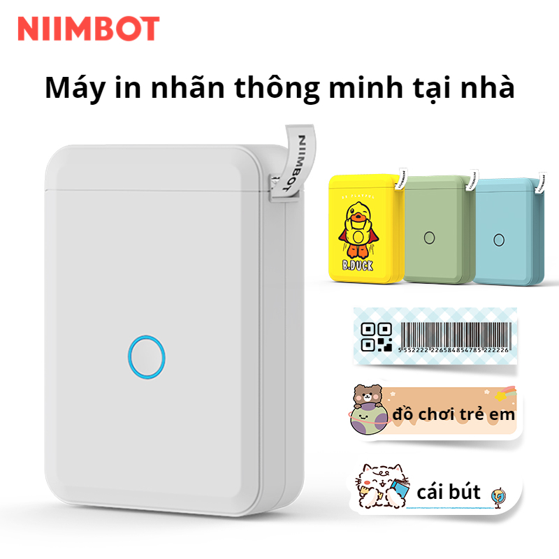 NIIMBOT D110 Máy in nhãn, Máy in nhãn di động không dây Bluetooth nhiệt ...