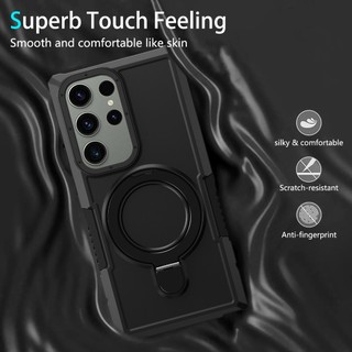 Dành Cho Samsung S23 Ultra S22 Plus S21 S30 Ốp điện thoại Có Giá Đỡ Nhẫn PC Cứng Mặt Sau Mềm TPU Edge Quân Sự Chống Rơi Chống Sốc Mỏng Bao