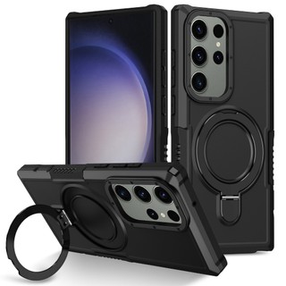 Dành Cho Samsung S23 Ultra S22 Plus S21 S30 Ốp điện thoại Có Giá Đỡ Nhẫn PC Cứng Mặt Sau Mềm TPU Edge Quân Sự Chống Rơi Chống Sốc Mỏng Bao