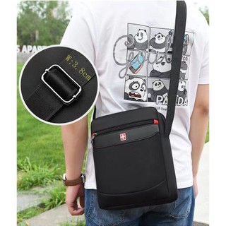 Swiss Túi Đeo Chéo nylon Chống Thấm Nước Phong Cách Doanh Nhân Thời Trang Cho Nam
