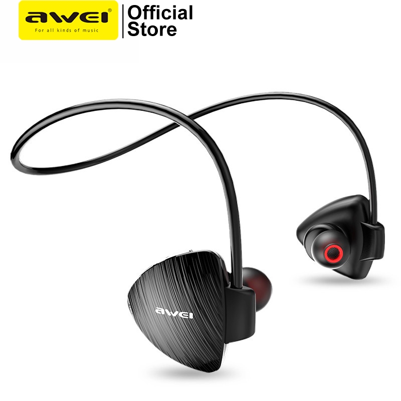 Ảnh Tai Nghe Thể Thao Awei A847BL Đeo Cổ Bluetooth Chống Nước IPX4 Cổ Mic HD chính hãng 2