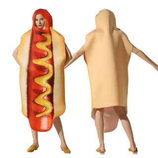 Hotdog Bộ Đồ Hóa Trang halloween Hình Xúc Xích hot dog Cho Người Lớn