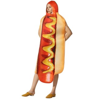 Hotdog Bộ Đồ Hóa Trang halloween Hình Xúc Xích hot dog Cho Người Lớn