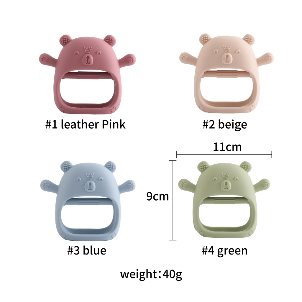 Ảnh Găng Tay silicone Hình Gấu Chống Ăn Mòn Cho Bé 1