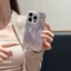 Sang Trọng Ốp Điện Thoại Hình Lông Vũ Màu gradient Cho iphone 15 pro max 14 pro max 13 pro max i13 13pro i11 12pro 12 pro max