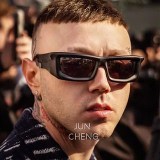 Cyberpunk Tech Sense Y2k Kính râm vuông và Spice Girls Kính râm Hip Hop cá tính dành cho nam và nữ