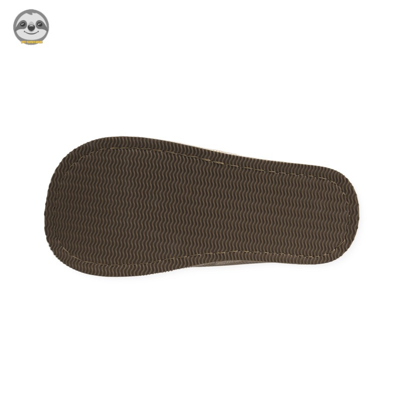 [Hàng có sẵn] Phong cách Nhật Bản Muji / Dép đi trong nhà bằng vải / Dép Cotton dày lót lông cừu / Dép xỏ đầu lớn Jacquard màu trơn / Chống trượt S