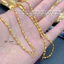 Dây chuyền trơn làm bằng titan cao cấp không gỉ mạ vàng 24k thiết kế nhiều kiểu dáng thời trang trẻ trung dành cho nữ
