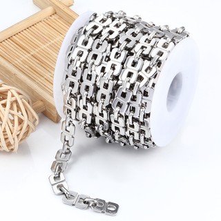 Dây chuyền thủ công tám ký tự bằng thép không gỉ cho phụ kiện trang sức DIY