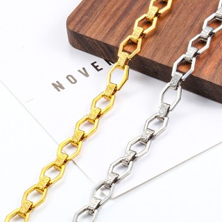 Dây chuyền thủ công đánh bóng vàng 18k bằng thép không gỉ cho trang sức Dây chuyền dập nổi hình thoi