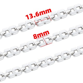 Dây chuyền thủ công tám ký tự bằng thép không gỉ cho phụ kiện trang sức DIY