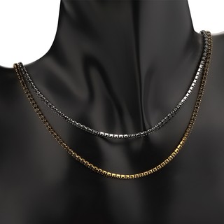 Dây chuyền móng vuốt kim cương bằng thép không gỉ Dây chuyền kim cương đen cho phụ kiện trang sức DIY