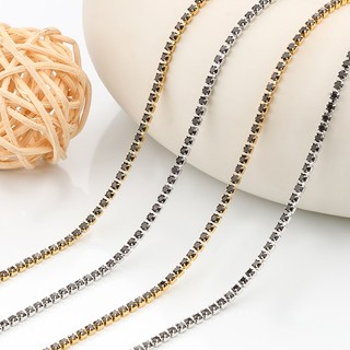 Dây chuyền móng vuốt kim cương bằng thép không gỉ Dây chuyền kim cương đen cho phụ kiện trang sức DIY