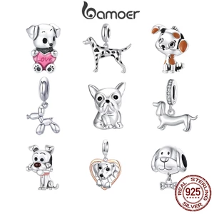 Bamoer Mặt Dây Chuyền Bạc 925 Hình Chú Chó Đáng Yêu SCC2159