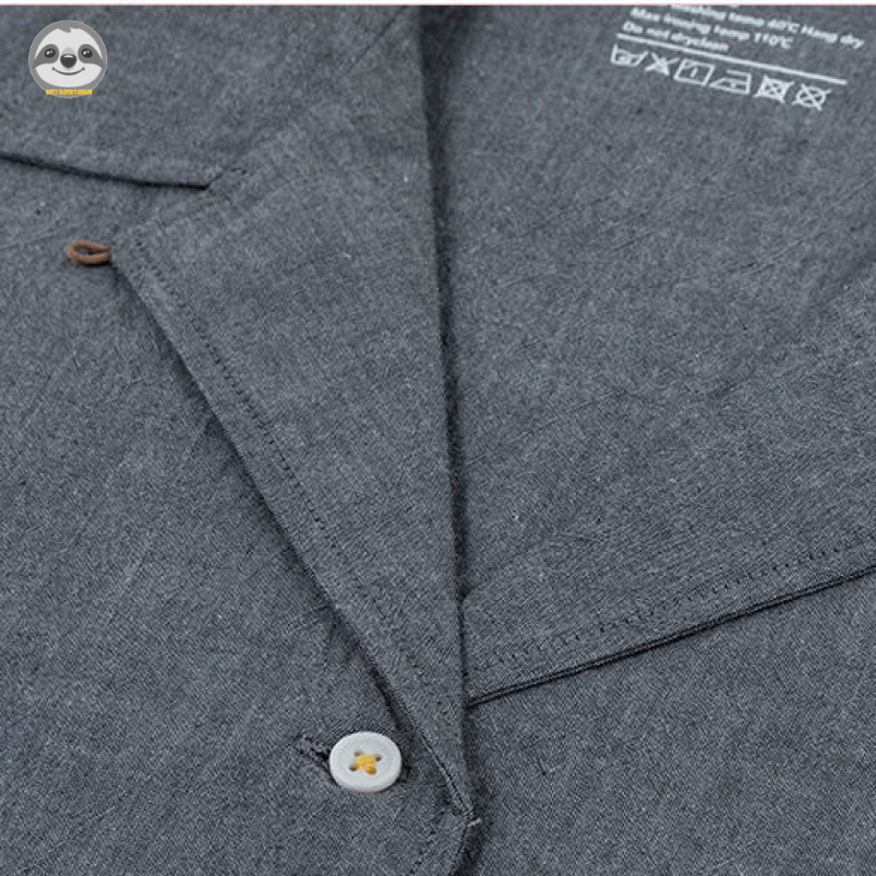 Phong Cách Nhật Bản muji style / Bộ Đồ Dài cotton Dệt May Mật Độ Cao / Áo Liền Mạch / Quần Dài Dáng Rộng Hợp Thời Trang