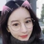 【COD 】Mắt kính chống bức xạ 0°~ - 6.00° độ Hình Tai Mèo Dễ Thương Cho Nữ JS1003