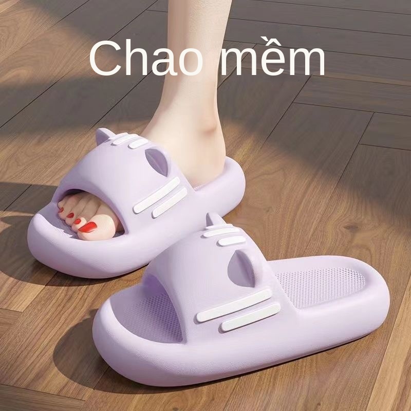 Dép Đi Trong Nhà Đế Dày Chống Trượt Hình Chân Mèo Dễ Thương Cho Cặp Đôi