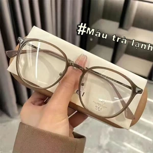 Gọng kính cận cho nam nữ -0.25° ~ -5.75° có thể tháo rời, tròng kính chống ánh sáng xanh, mã TX1104