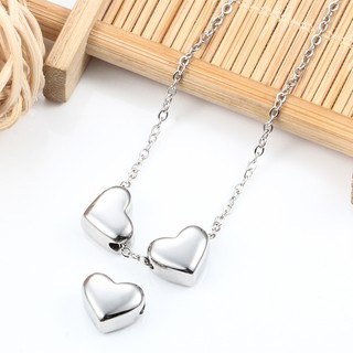 Mặt Dây Chuyền Hình Trái Tim Bằng Thép Không Gỉ Chất Lượng Cao