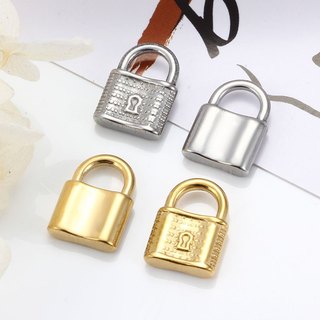 Mặt dây chuyền khóa họa tiết lỗ khóa bằng thép không gỉ Phụ kiện thời trang DIY Mặt dây chuyền nổi bật